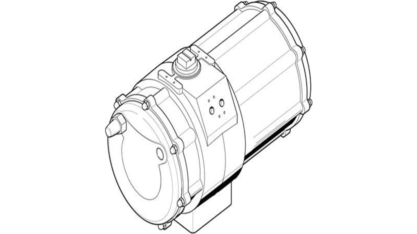 Festo DAPS Series 8.4 bar Single Action Rotary Actuator, 90° Rotary Angle