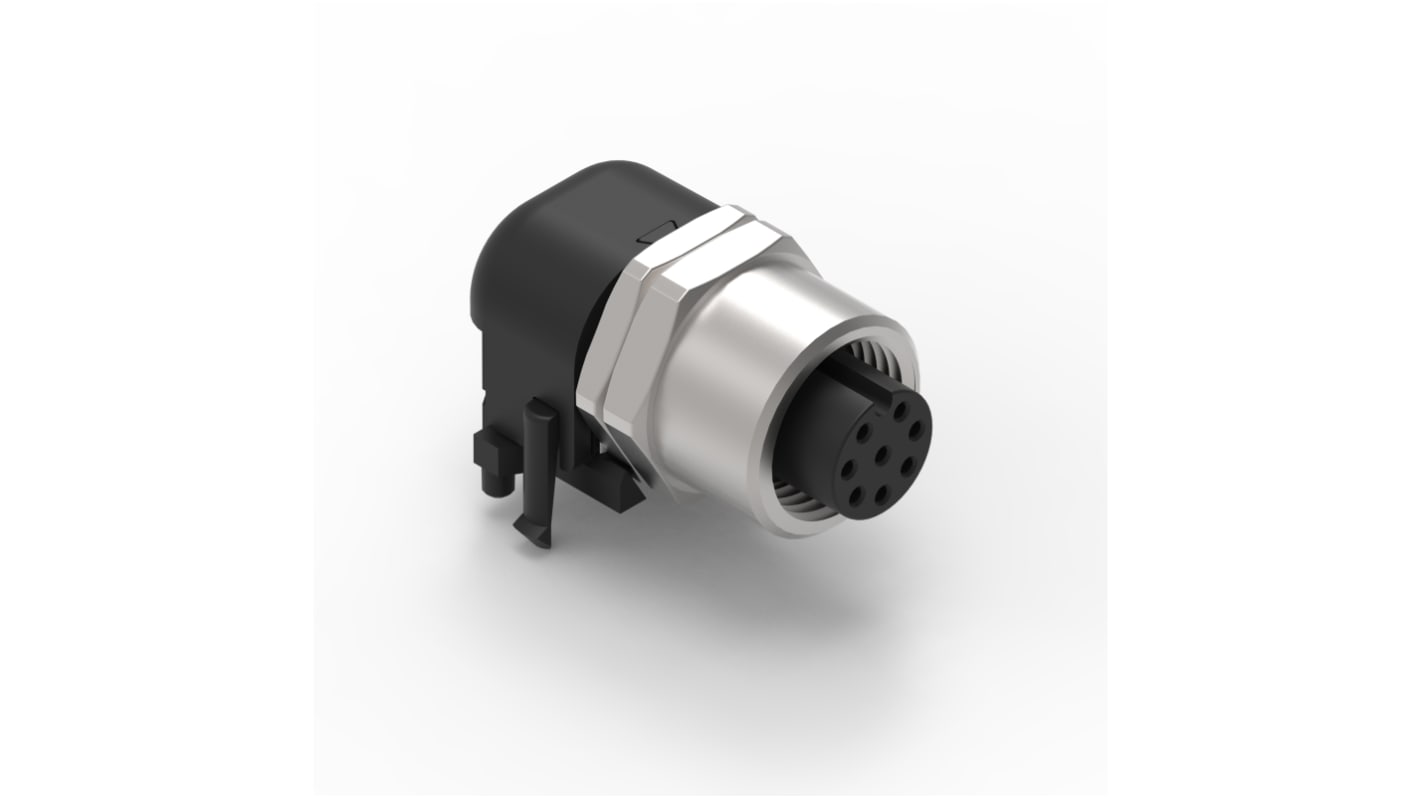 Wurth Elektronik Circular Connector, 8 Contacts, Panel Mount, M12 Connector, Socket, Female, IP68, WR-CIRC Series