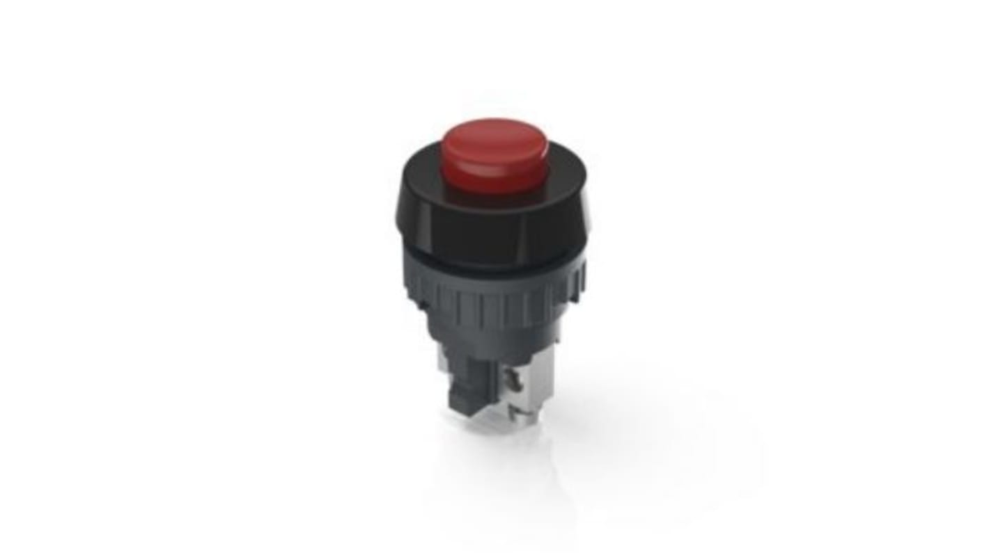 RAFI 1.1 Series Push Button, Momentary, Panel Mount, 19mm Cutout, 1 NC, 250V, IP40, IP65