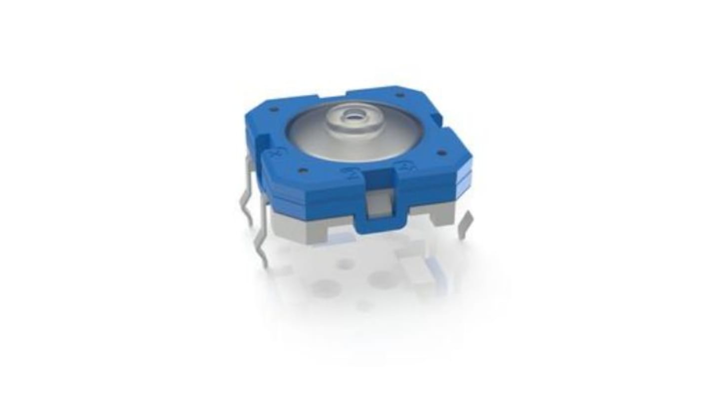 RAFI IP54 Blue Momentary Tactile Switch, 1 NO 100mA 12mm Through Hole