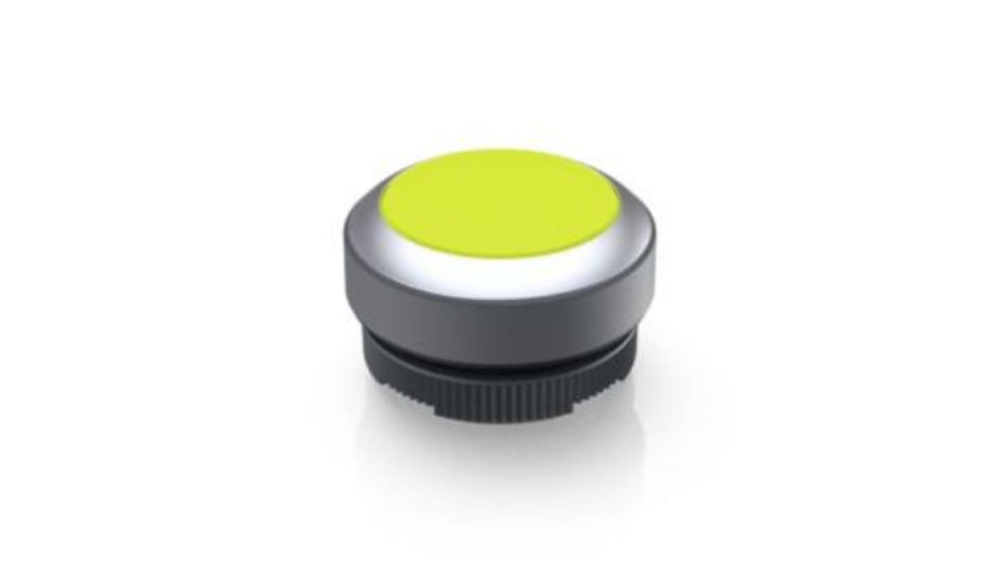 RAFI RAFIX 22 FS+ Series Push Button for Use with RAFIX FS Switching Element Universal PCB, Yellow Light