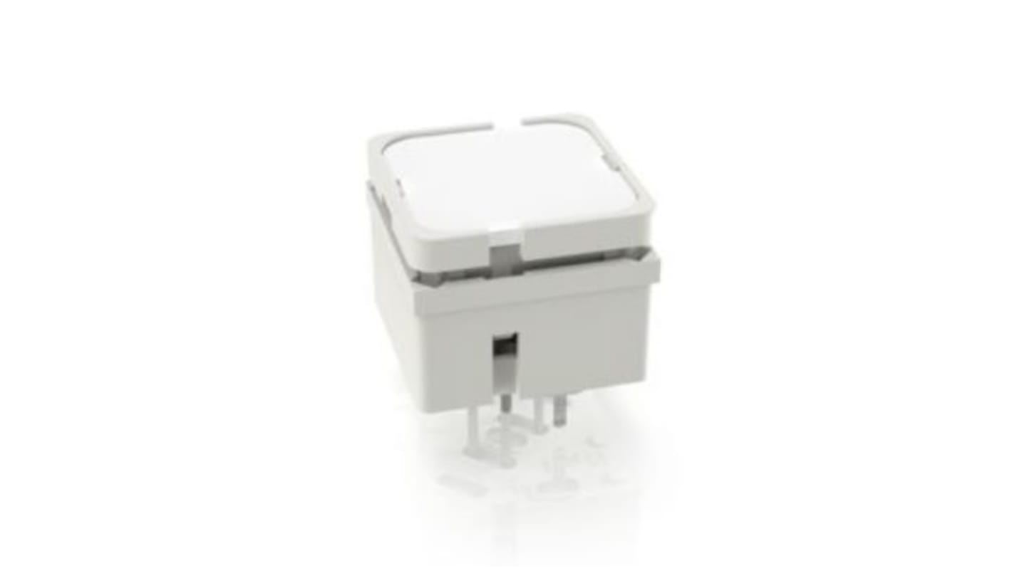 RAFI White Momentary Tactile Switch, 1 NO 250mA 15mm PCB