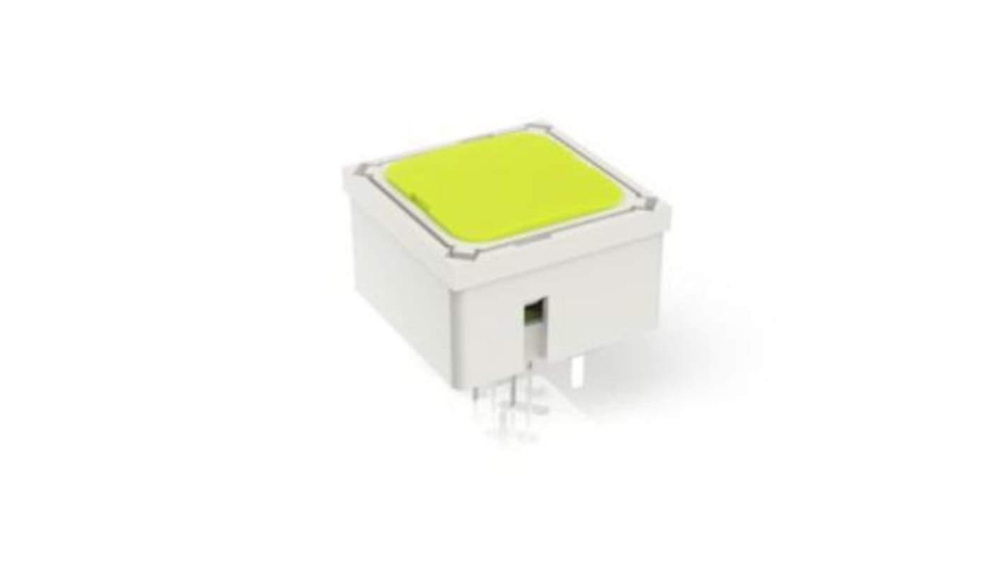 RAFI Yellow Momentary Tactile Switch, 1 NO 100mA 15mm PCB