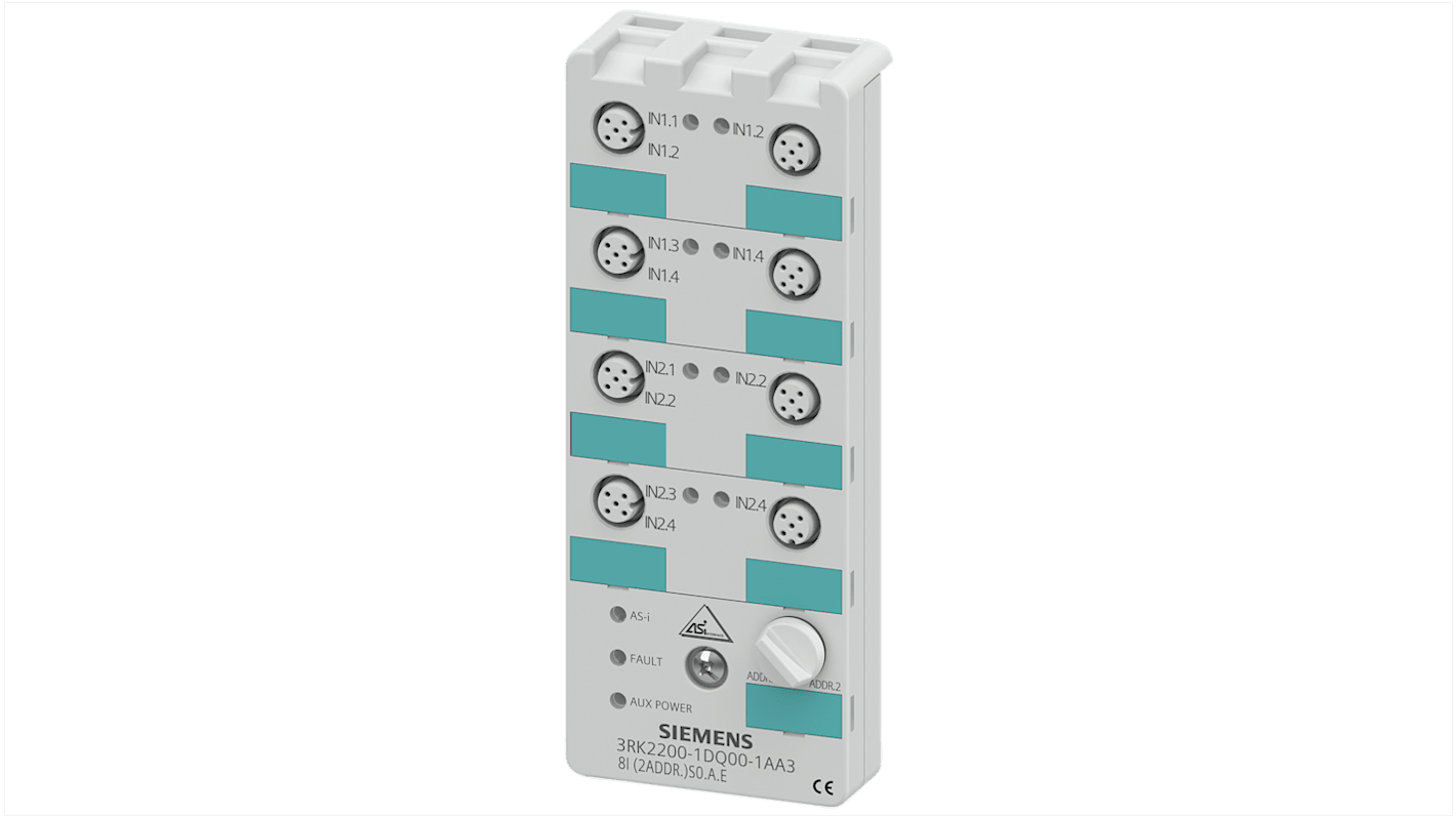 Siemens 3RK2200 Digitales E/A-Modul für Digitale E/A-Module, IP67 - K20 Digital Eingang DI I/O Module IP67 - K20