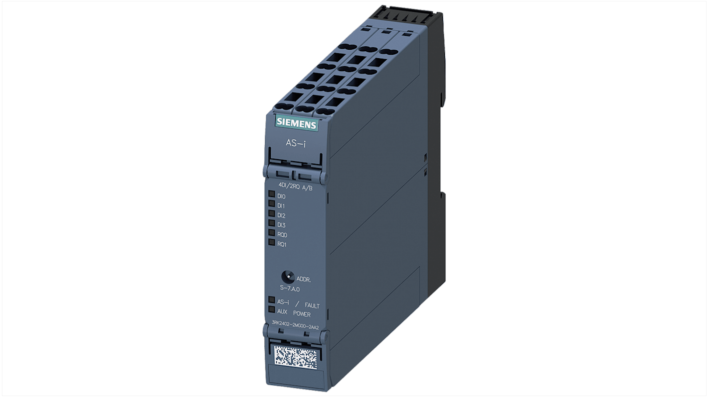 Moduł we/wy Siemens Moduł kompaktowy AS-i AS-I SlimLine Compact Cyfrowy Szafa sterownicza 3RK24022MG002AA2 100 x 22,5 x