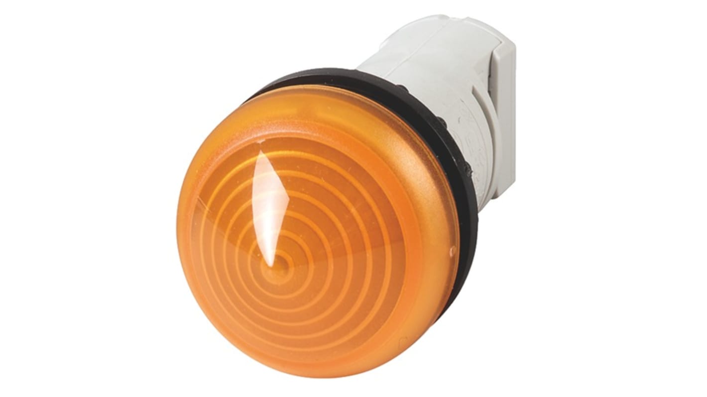 Eaton, Panel Mount Orange Indicator, 22.5mm Cutout, IP66, IP69K, Round, 250V
