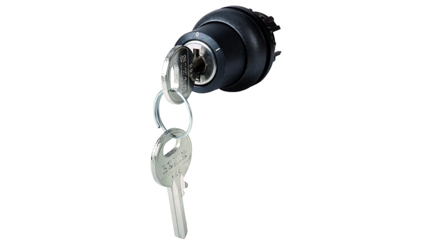 Eaton M22 2-position Key Switch Head, Maintained, 22.5mm Cutout