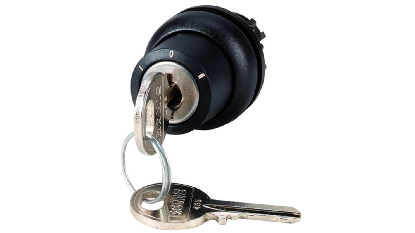 Eaton M22 3-position Key Switch Head, Maintained, 22.5mm Cutout