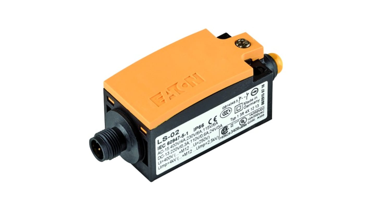 Eaton LS Safety Interlock Switch, Actuator Actuator Included, Plastic