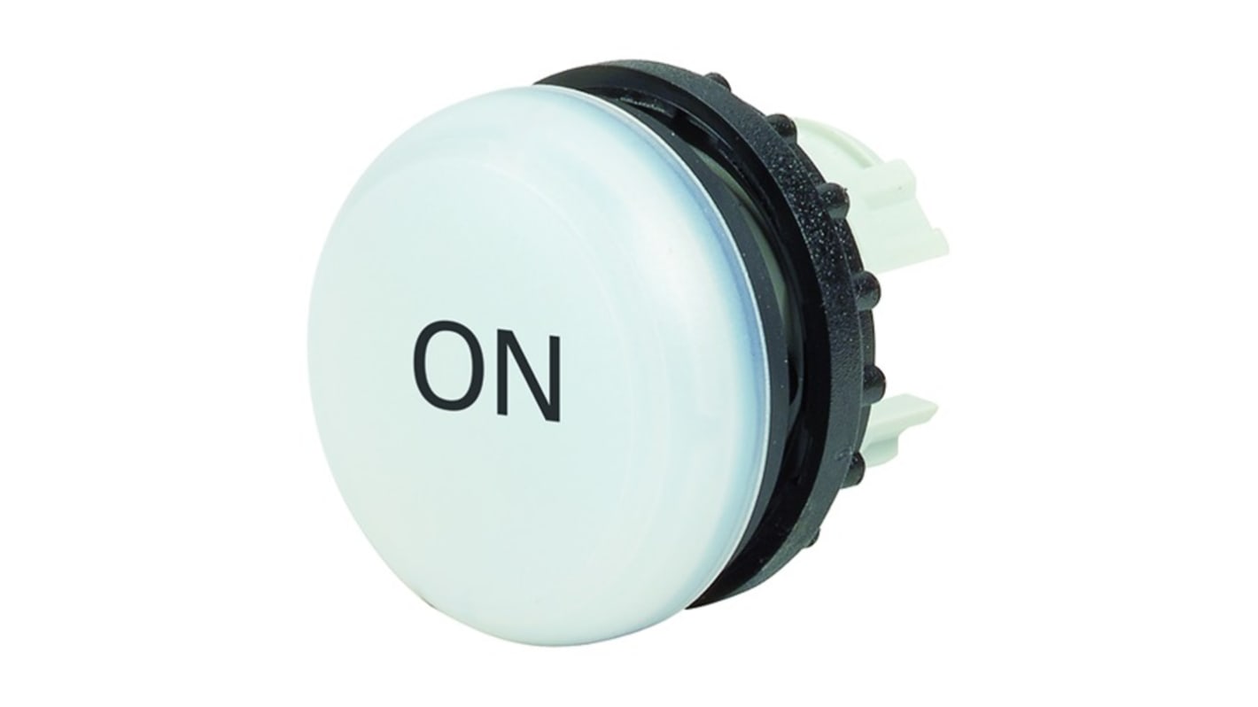 Indicateur LED Eaton Blanc 250V, Ø découpe 22.5mm, Montage panneau, M22, IP66, IP67, IP69K