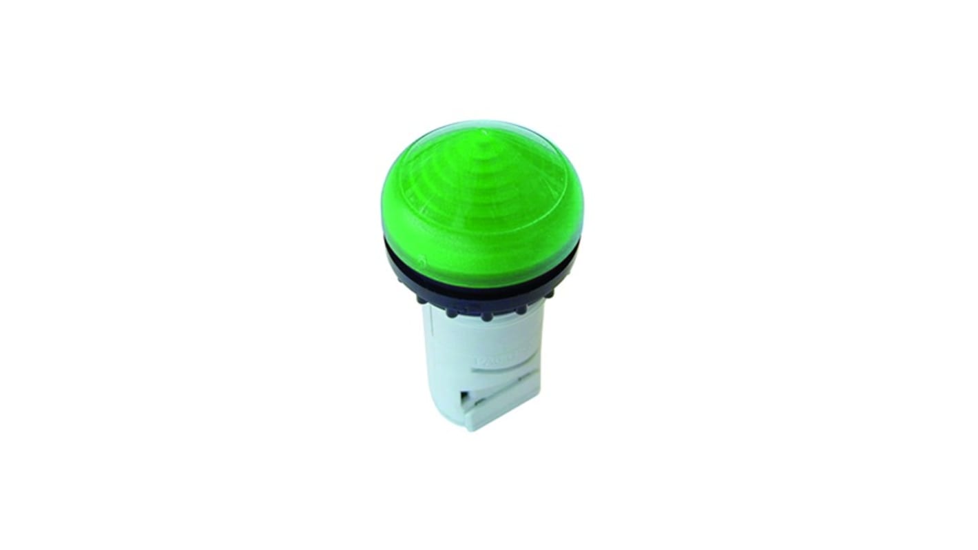 Eaton Green Indicator, 22.5mm Cutout, IP67, IP69K, Round, 250V