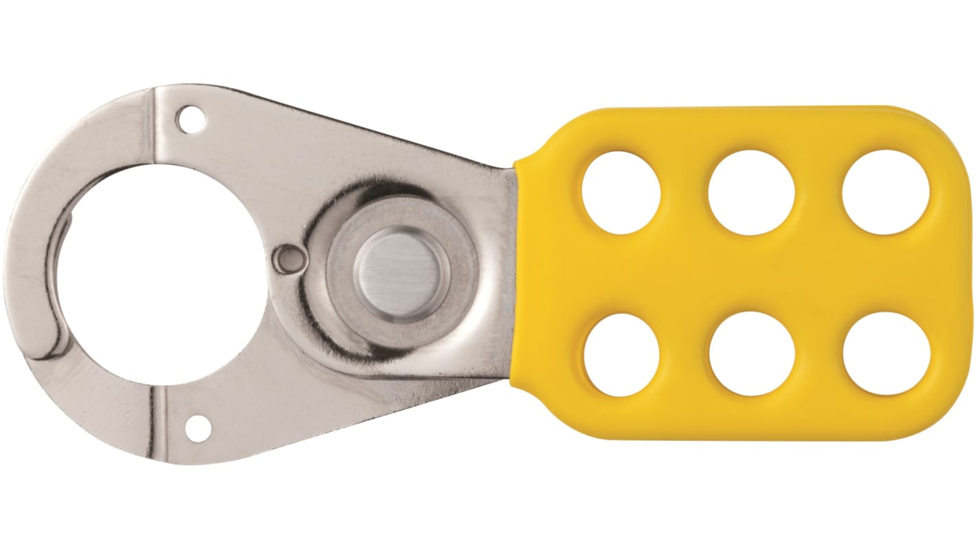 Pince Consignation Acier 25mm Jaune