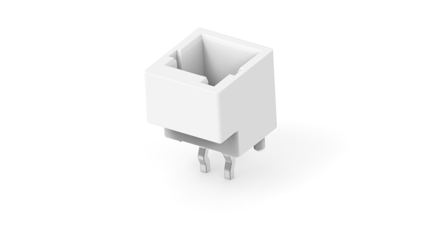 TE Connectivity 2p单排排针 垂直线对板连接器, 2mm间距, 2A, 50 V ac, 电路板安装, GRACE INERTIA 2.0系列
