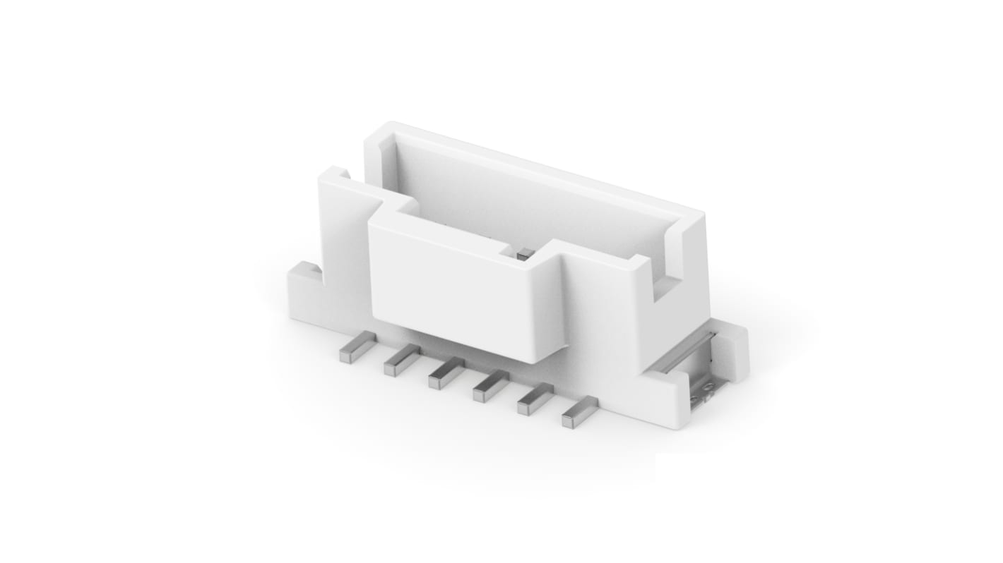 TE Connectivity 2p单排排针 垂直线对板连接器, 6mm间距, 2A, 50 V ac, 电路板安装, GRACE INERTIA 2.0系列