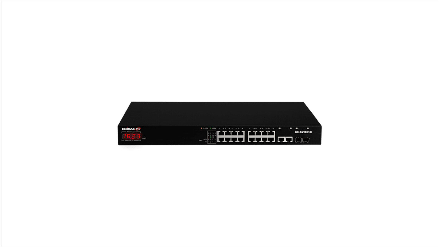 Edimax GS-5216PLC, Smart 18 Port Gigabit Switch With PoE