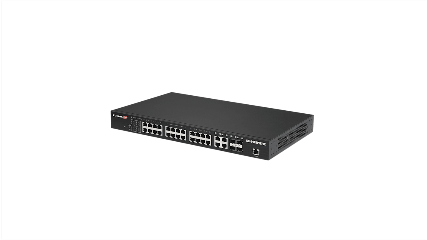 Edimax GS-5424PLC V2, Smart 28 Port Gigabit Switch With PoE