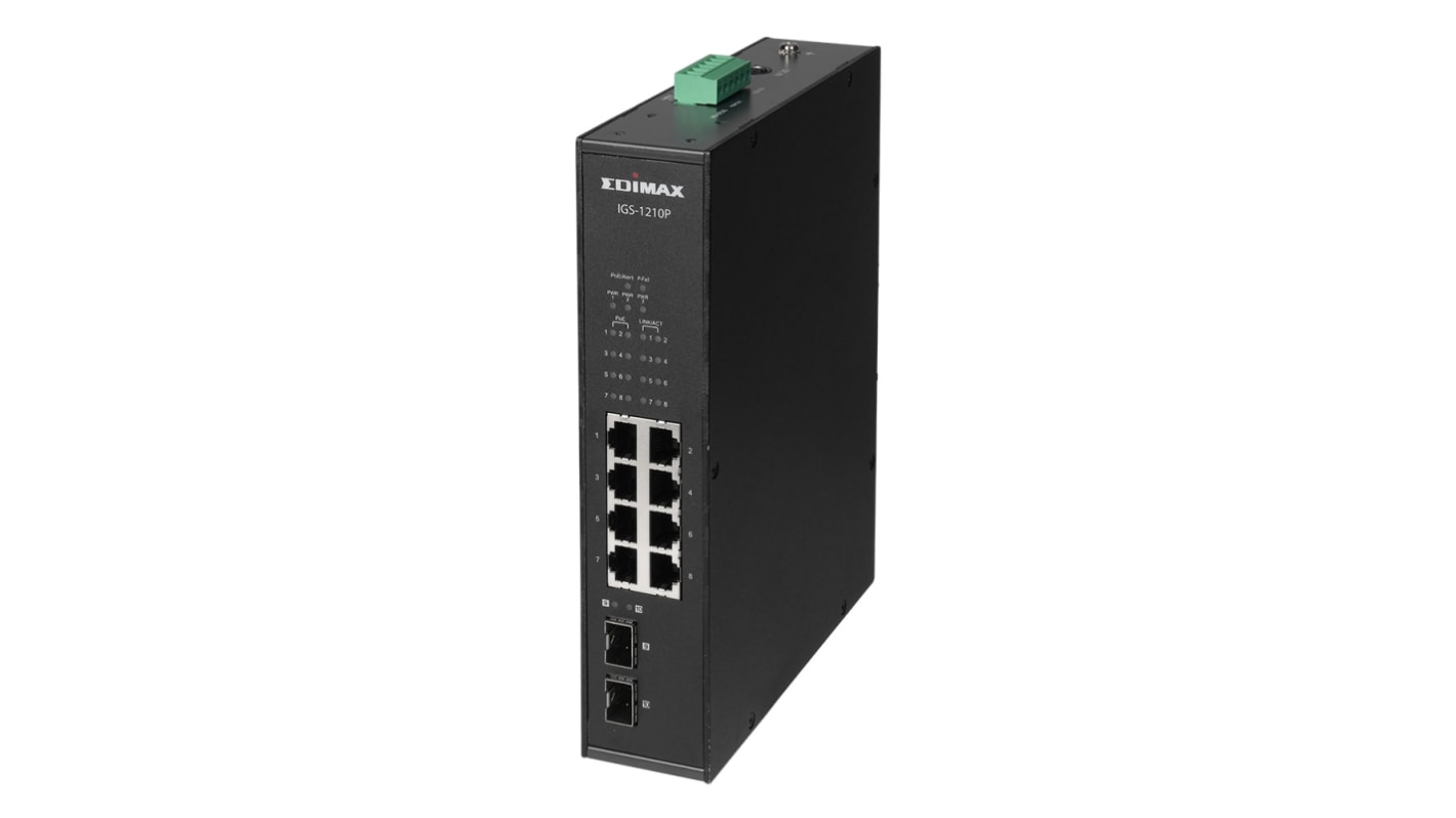 Edimax IGS-1210P, Unmanaged 10 Port Gigabit Switch With PoE