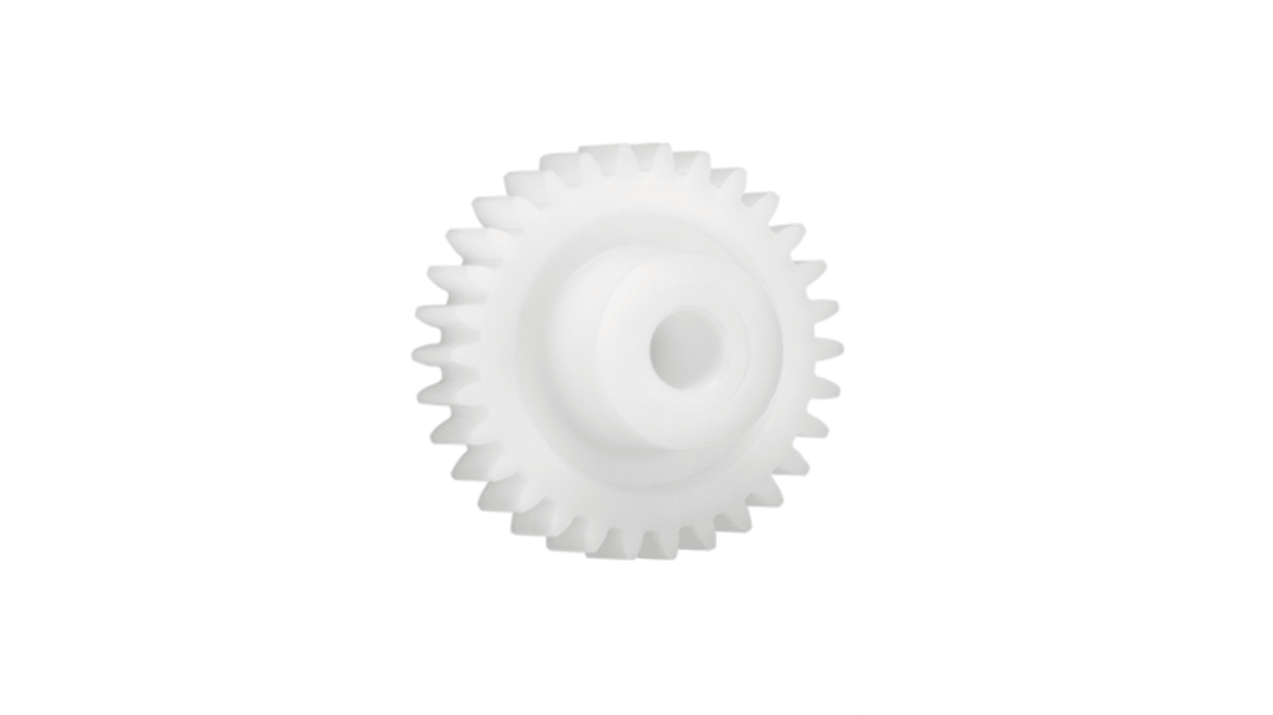 Igus 22齿直齿轮, 1.25模块, Iguform S270制, 6mm孔径, Φ15mm轮毂, 27.5mm节径