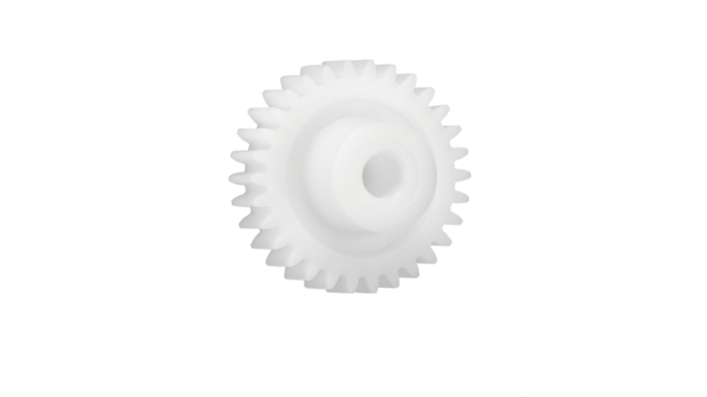 Igus Iguform S270 42 Teeth Spur Gear, 1.25 Module, 8mm Bore Diam, 52.5mm Pitch Diam, 18mm Hub Diam