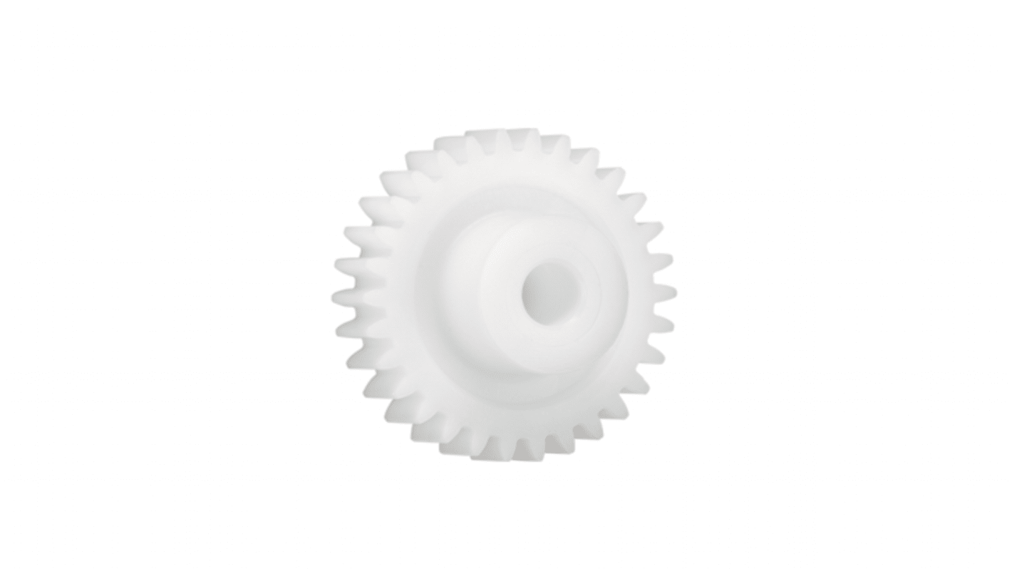 Igus Iguform S270 54 Teeth Spur Gear, 1.25 Module, 10mm Bore Diam, 67.5mm Pitch Diam, 21mm Hub Diam