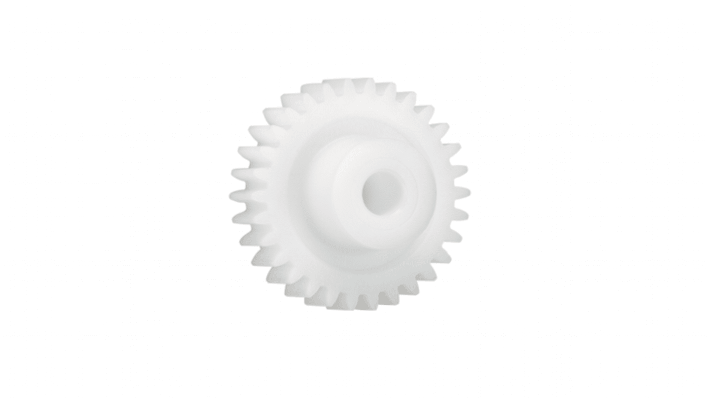 Igus Iguform S270 70 Teeth Spur Gear, 1.25 Module, 10mm Bore Diam, 87.5mm Pitch Diam, 21mm Hub Diam