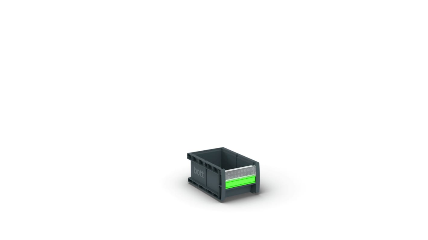 Bott Plastic Storage Bin x 130mm x 90mm, Anthracite Grey