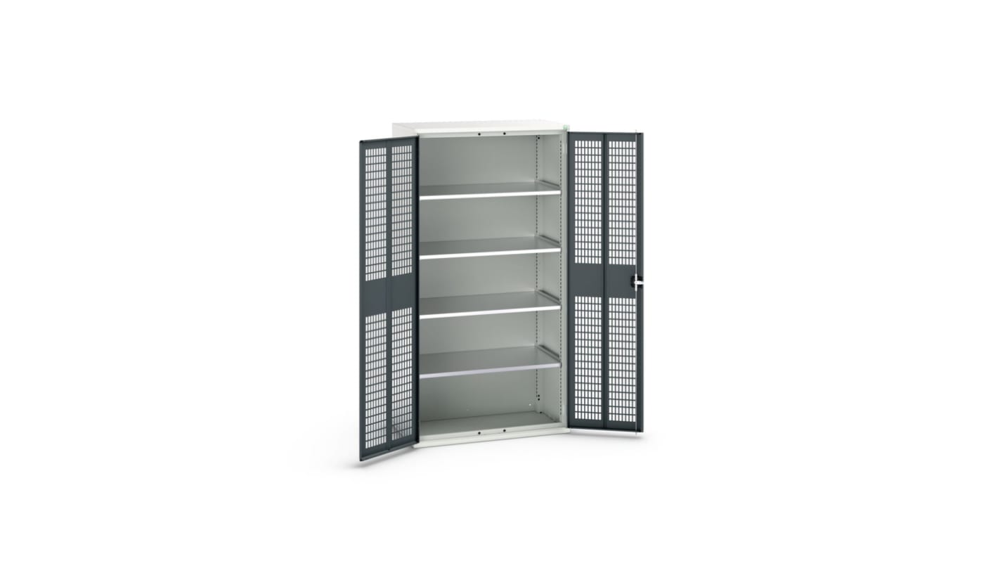 Bott 2 Door, 0 Drawer Sheet Steel Floor Standing Cupboard, 1050 x 550 x 2000mm