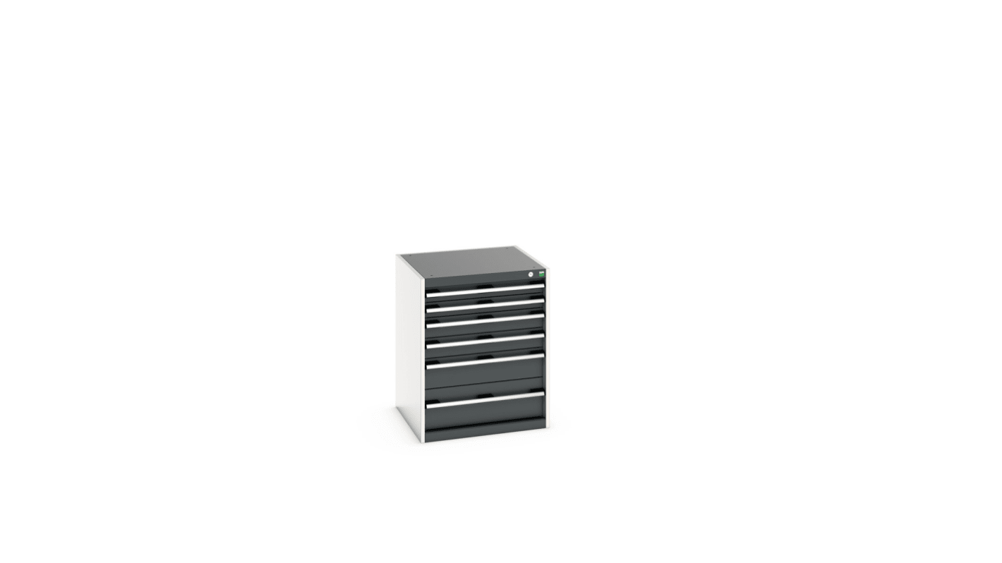 Bott 6 Cabinet, Steel, 800mm x 650mm x 650mm, Blue, Light Grey