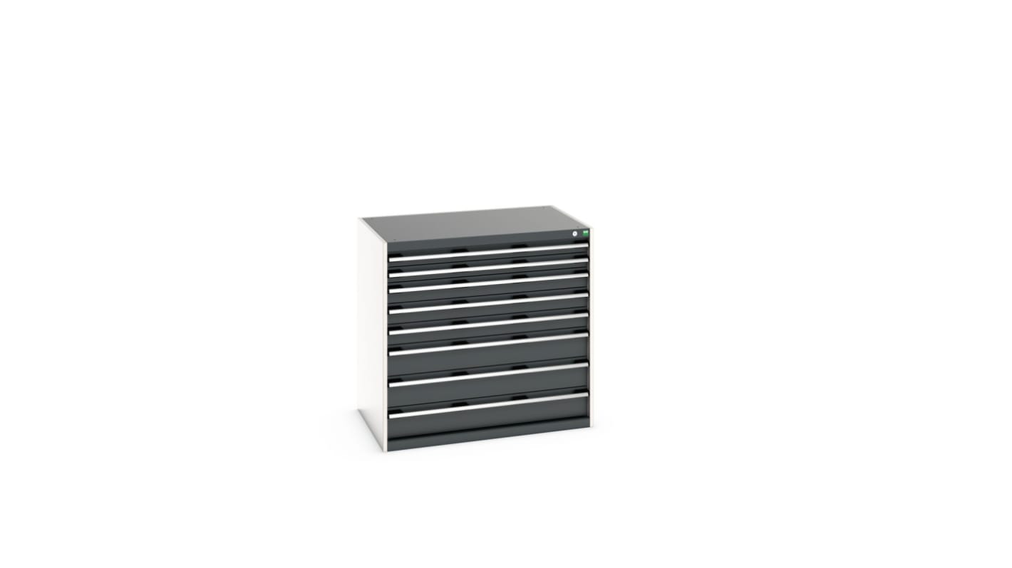 Bott 8 Cabinet, Steel, 1000mm x 1050mm x 750mm, Anthracite Grey, Light Grey