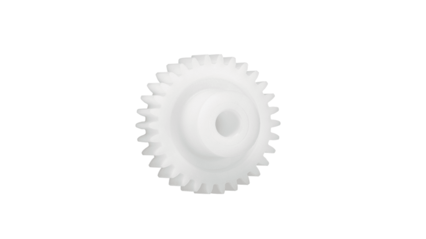 Igus Iguform S270 13 Teeth Spur Gear, 1.5 Module, 6mm Bore Diam, 19.5mm Pitch Diam, 14mm Hub Diam
