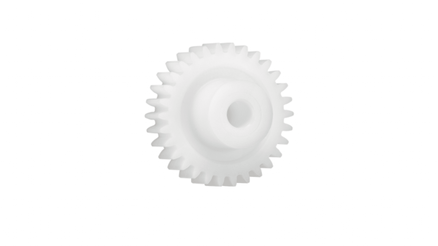 Igus Iguform S270 16 Teeth Spur Gear, 1.5 Module, 6mm Bore Diam, 24mm Pitch Diam, 14mm Hub Diam