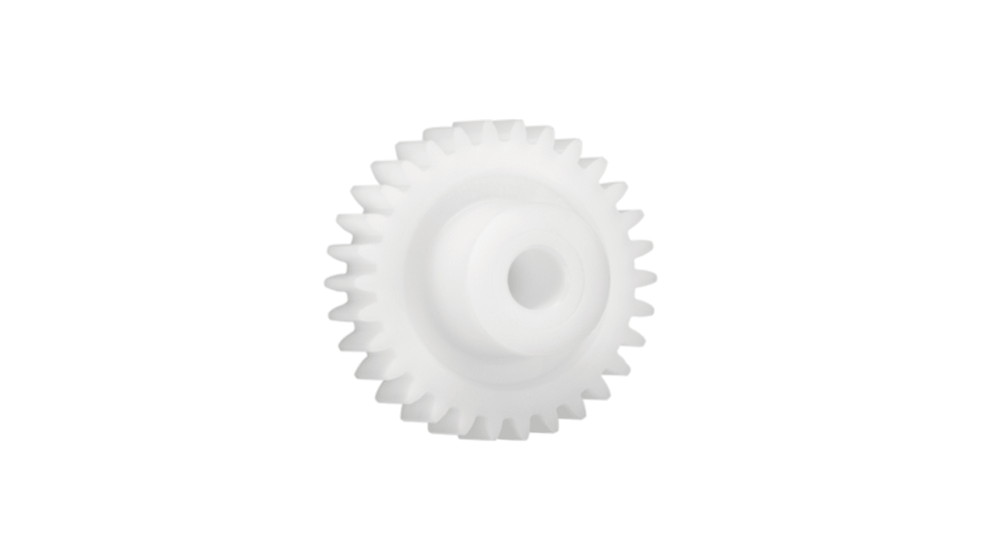 Igus Iguform S270 48 Teeth Spur Gear, 1.5 Module, 10mm Bore Diam, 72mm Pitch Diam, 24mm Hub Diam