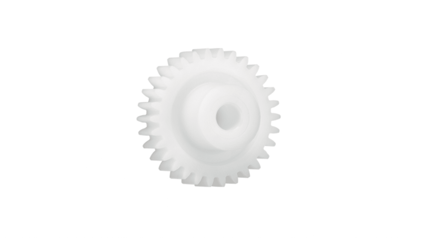 Igus Iguform S270 40 Teeth Spur Gear, 2 Module, 12mm Bore Diam, 80mm Pitch Diam, 26mm Hub Diam