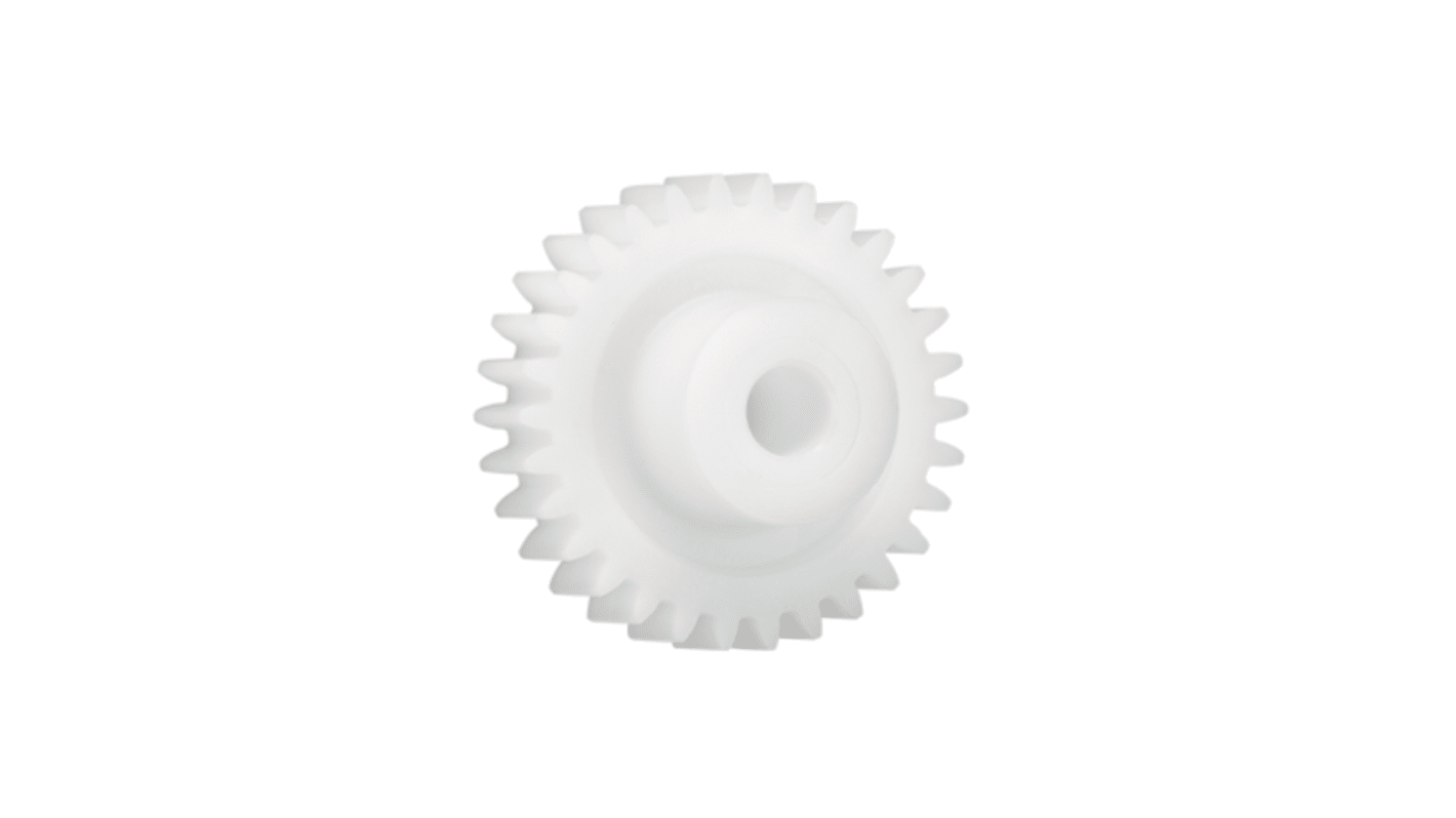 Igus Iguform S270 22 Teeth Spur Gear, 2.5 Module, 12mm Bore Diam, 55mm Pitch Diam, 24mm Hub Diam