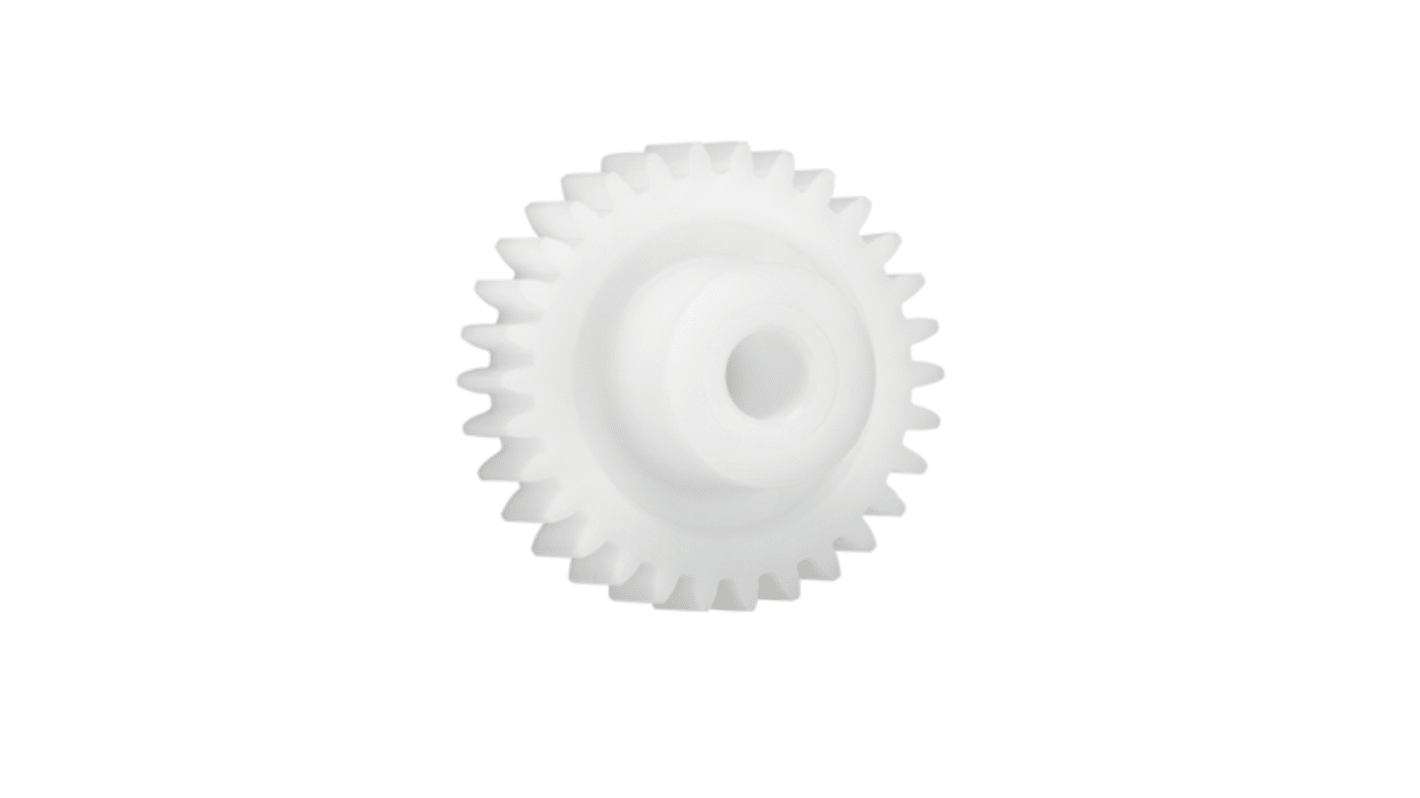 Igus Iguform S270 27 Teeth Spur Gear, 2.5 Module, 12mm Bore Diam, 67.5mm Pitch Diam, 24mm Hub Diam