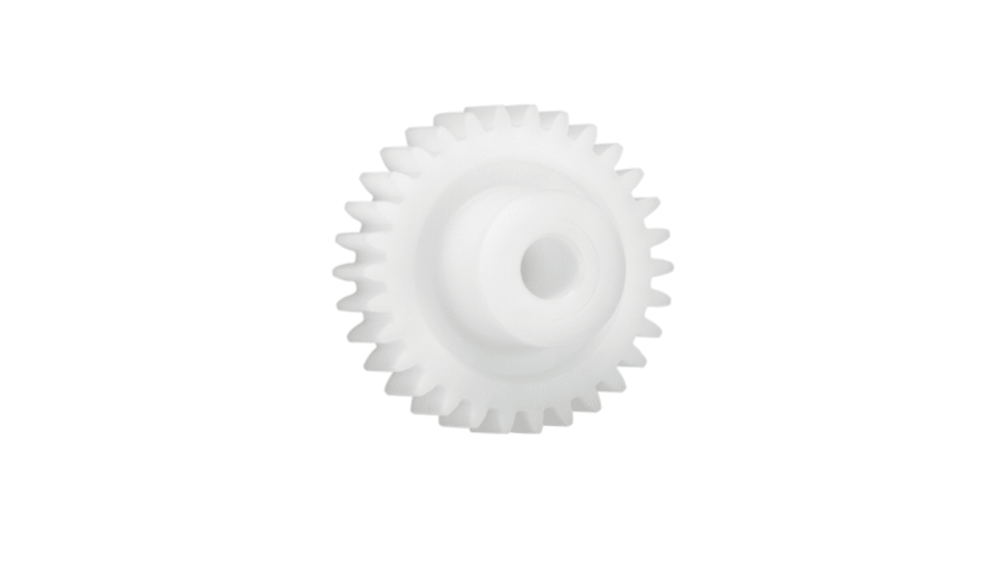 Igus Iguform S270 40 Teeth Spur Gear, 3 Module, 16mm Bore Diam, 120mm Pitch Diam, 32mm Hub Diam