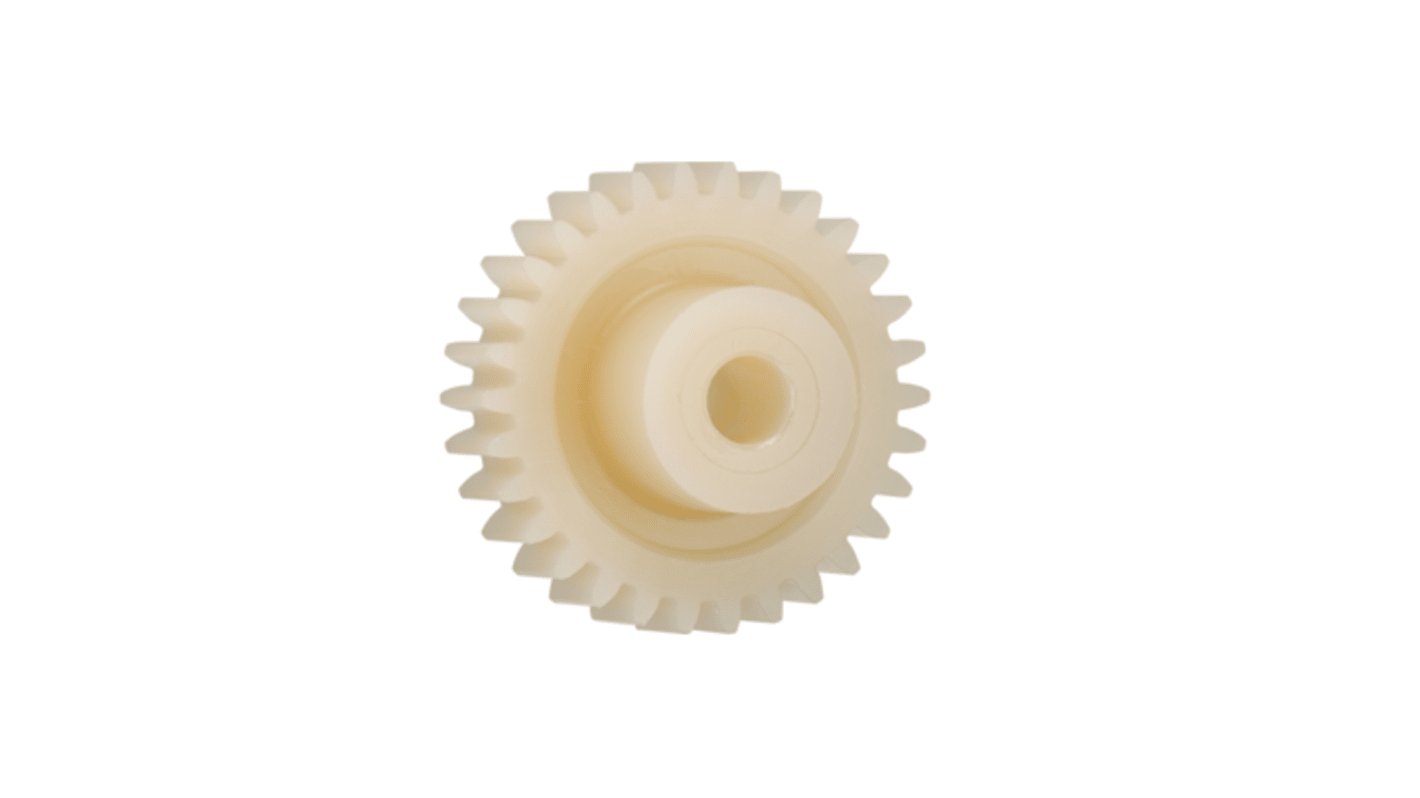 Igus 55齿直齿轮, 0.7模块, Igutek P360制, 8mm孔径, Φ18mm轮毂, 38.5mm节径