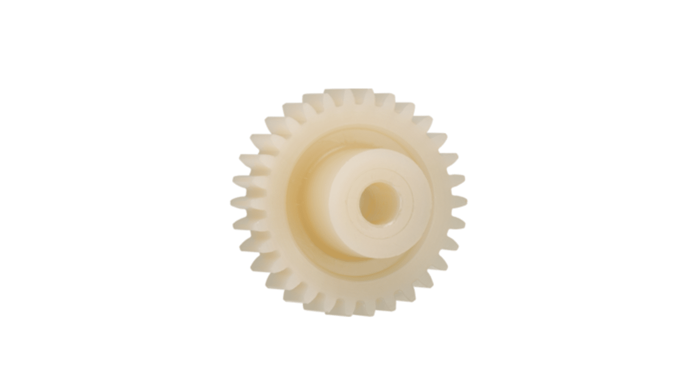 Igus Igutek P360 72 Teeth Spur Gear, 0.7 Module, 8mm Bore Diam, 50.4mm Pitch Diam, 18mm Hub Diam