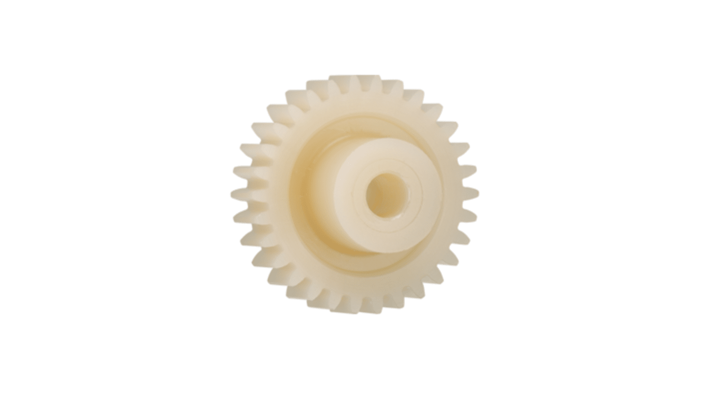 Igus Igutek P360 17 Teeth Spur Gear, 1.25 Module, 5mm Bore Diam, 21.25mm Pitch Diam, 9mm Hub Diam