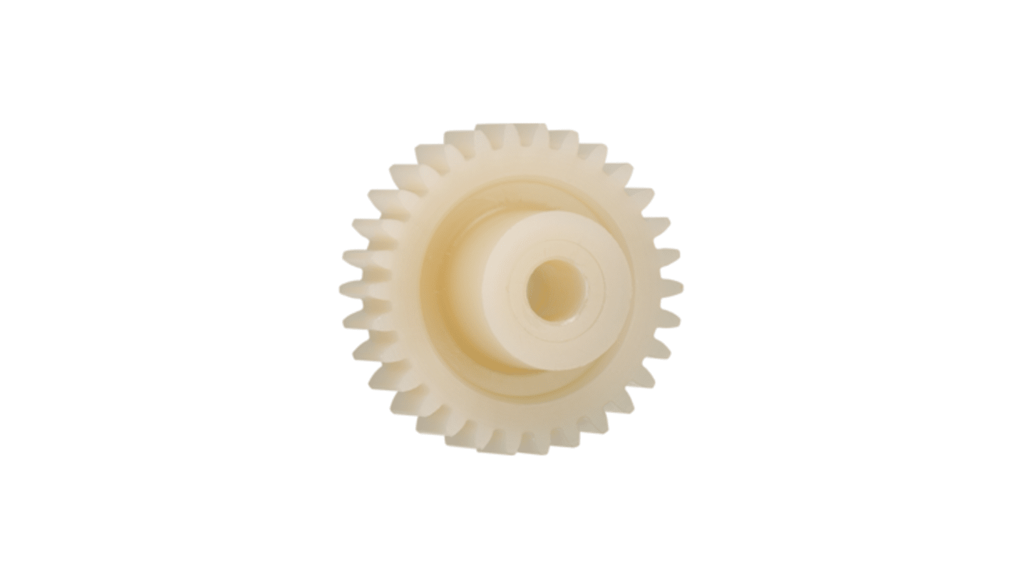 Igus 20齿直齿轮, 1.25模块, Igutek P360制, 5mm孔径, Φ12mm轮毂, 25mm节径