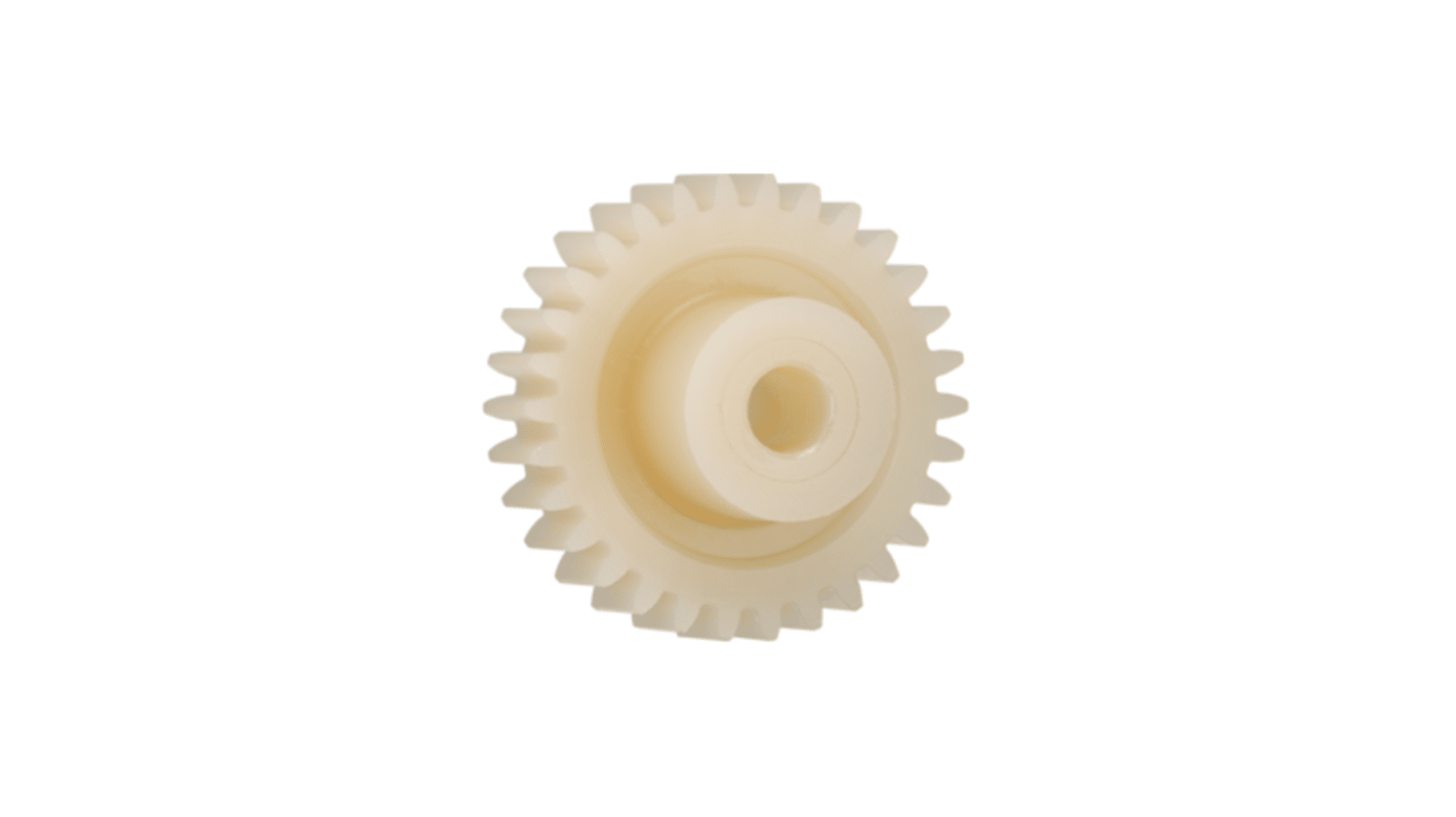 Igus 36齿直齿轮, 1.25模块, Igutek P360制, 8mm孔径, Φ18mm轮毂, 45mm节径