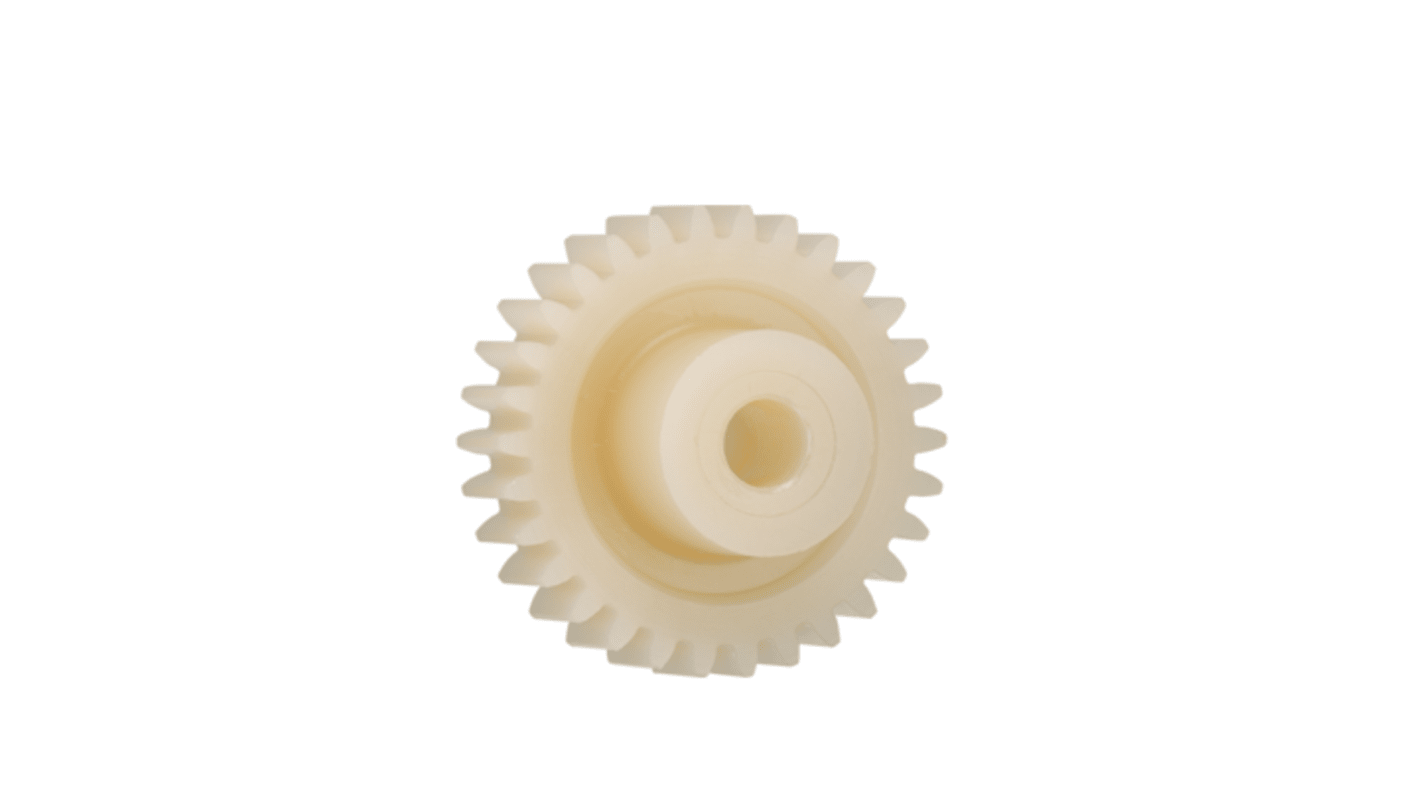 Igus Igutek P360 30 Teeth Spur Gear, 1.5 Module, 10mm Bore Diam, 45mm Pitch Diam, 24mm Hub Diam