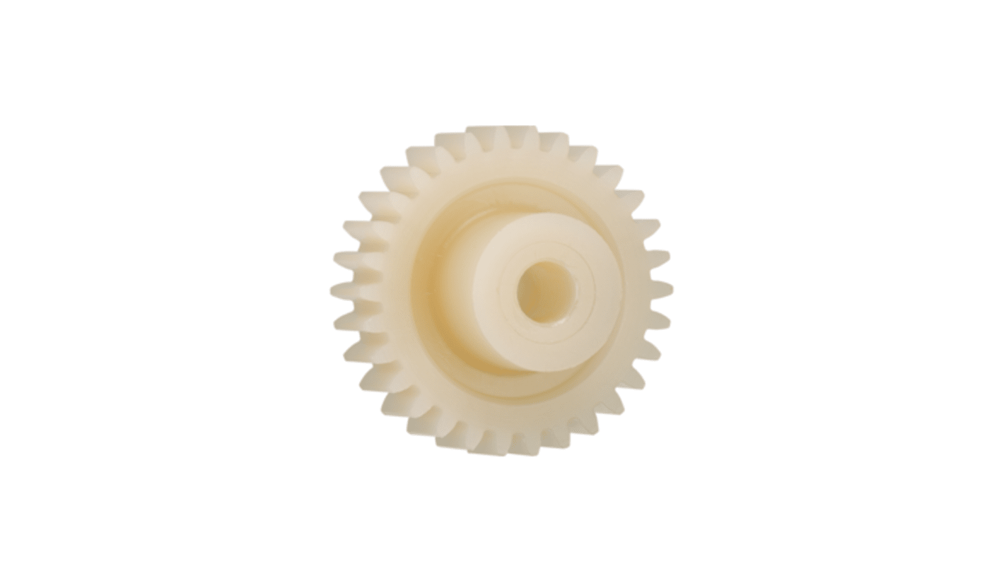 Igus 18齿直齿轮, 2模块, Igutek P360制, 8mm孔径, Φ17.5mm轮毂, 36mm节径