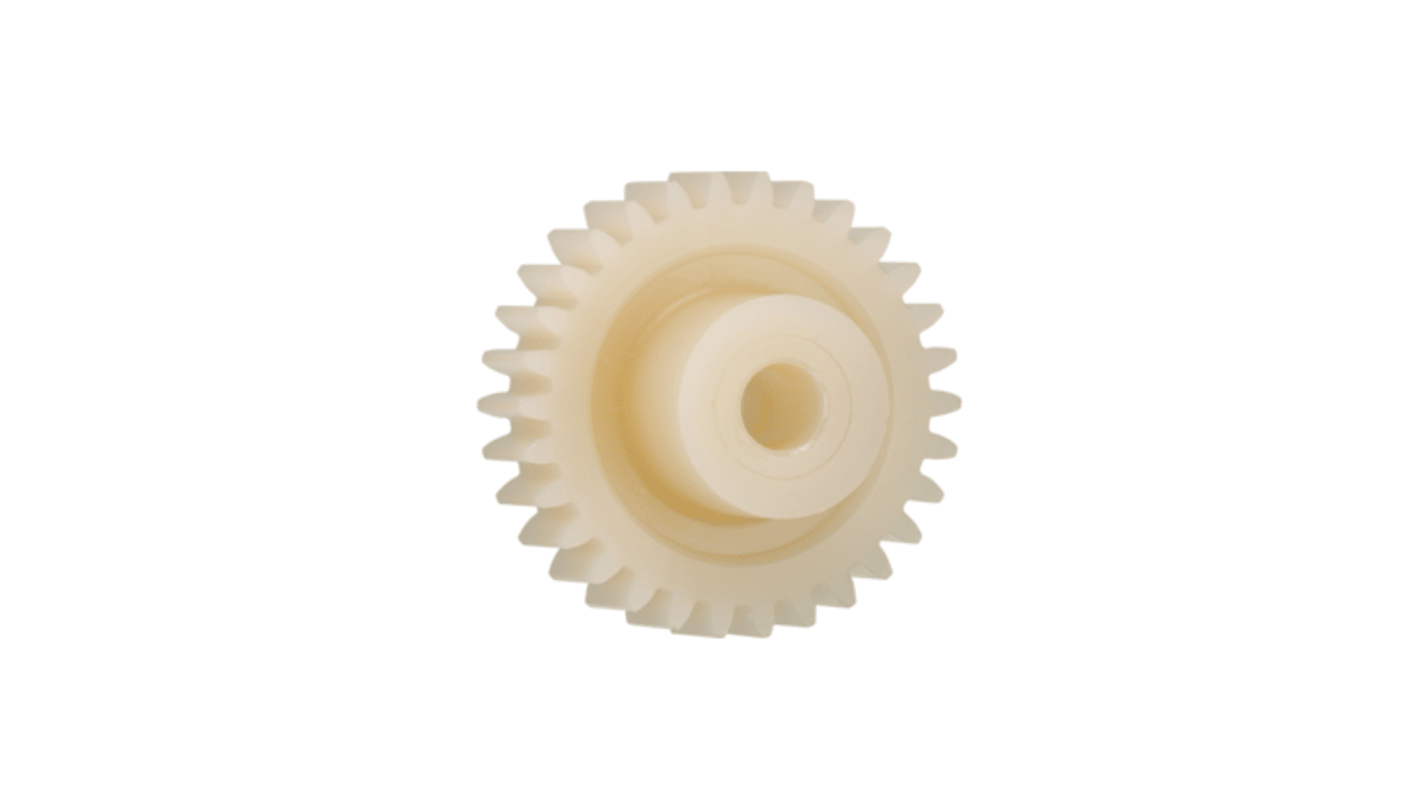 Igus Igutek P360 30 Teeth Spur Gear, 2 Module, 10mm Bore Diam, 60mm Pitch Diam, 24mm Hub Diam