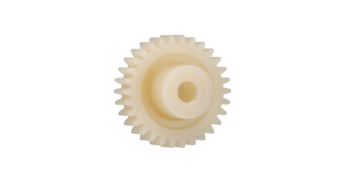 Igus Igutek P360 38 Teeth Spur Gear, 2 Module, 12mm Bore Diam, 76mm Pitch Diam, 26mm Hub Diam