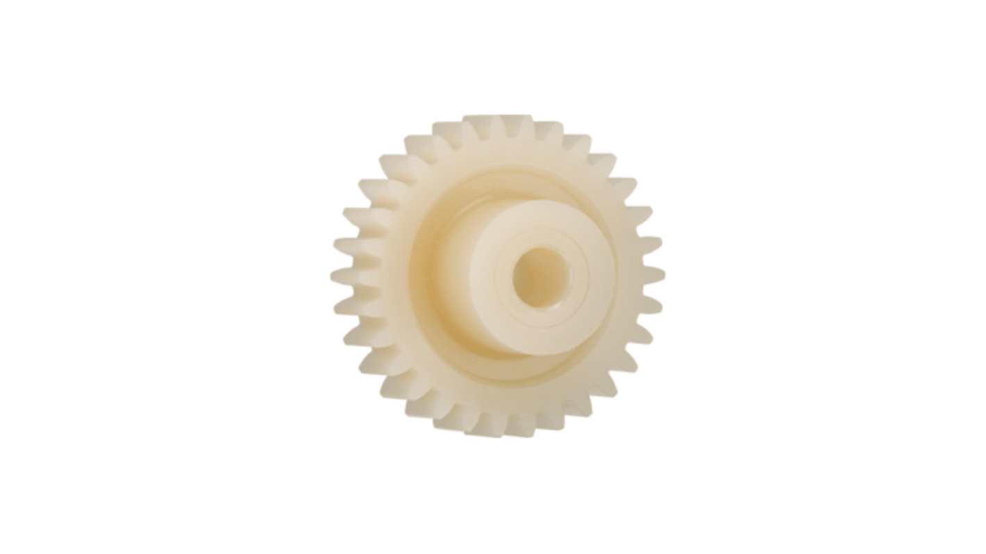 Igus Igutek P360 60 Teeth Spur Gear, 2 Module, 14mm Bore Diam, 120mm Pitch Diam, 30mm Hub Diam