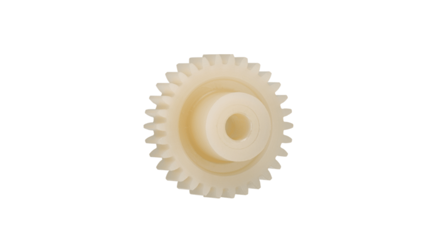 Igus Igutek P360 85 Teeth Spur Gear, 2 Module, 20mm Bore Diam, 170mm Pitch Diam, 40mm Hub Diam