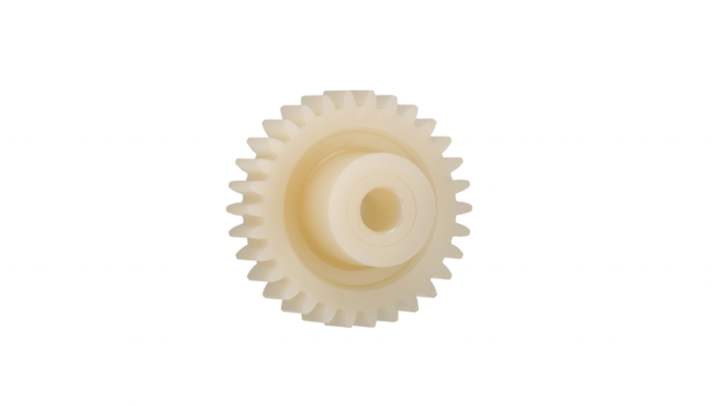 Igus Igutek P360 90 Teeth Spur Gear, 2 Module, 20mm Bore Diam, 180mm Pitch Diam, 40mm Hub Diam
