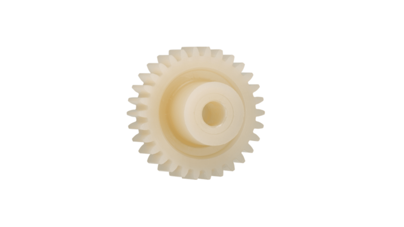 Igus Igutek P360 36 Teeth Spur Gear, 2.5 Module, 14mm Bore Diam, 90mm Pitch Diam, 30mm Hub Diam