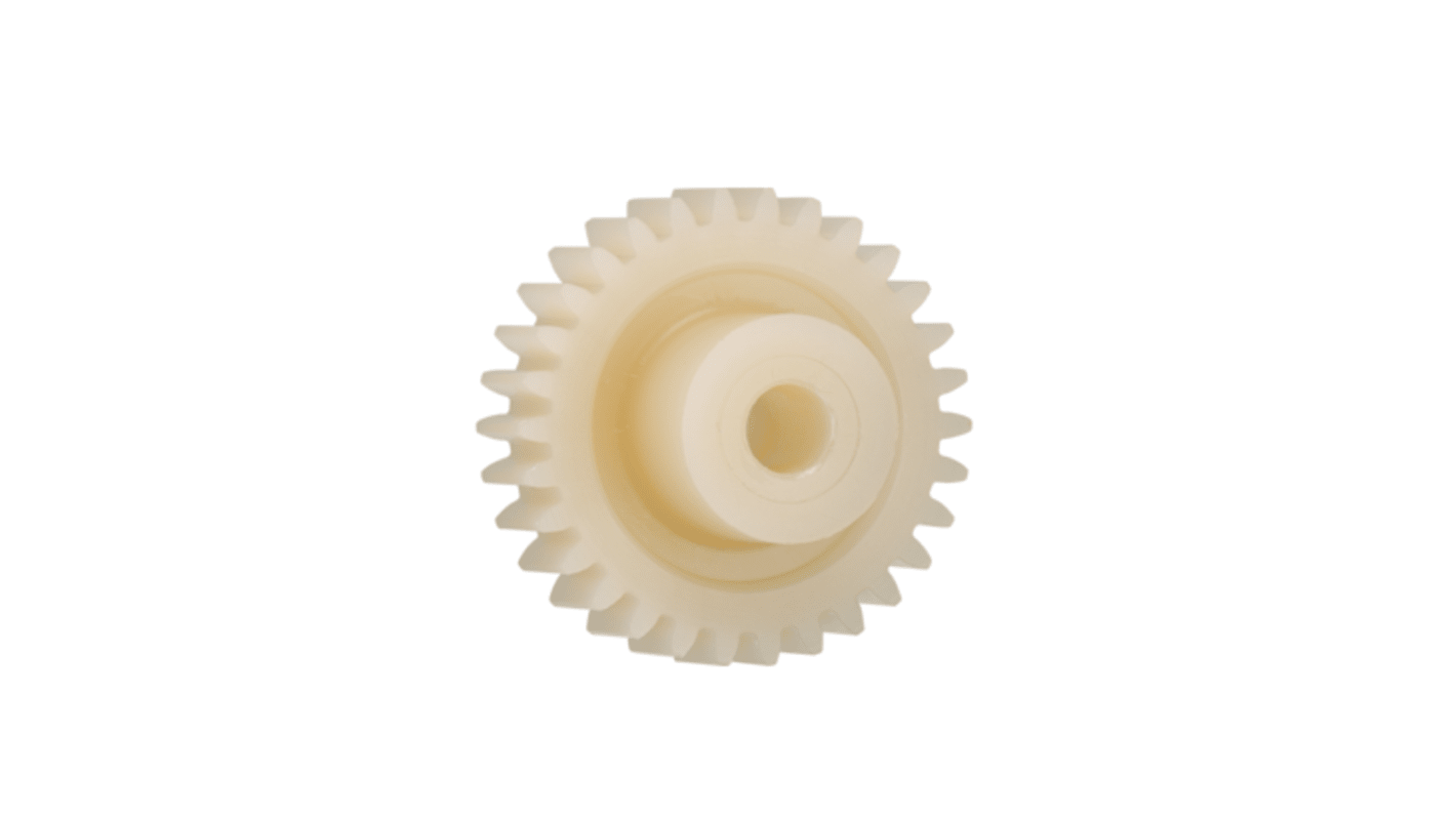 Igus Igutek P360 65 Teeth Spur Gear, 3 Module, 20mm Bore Diam, 195mm Pitch Diam, 40mm Hub Diam